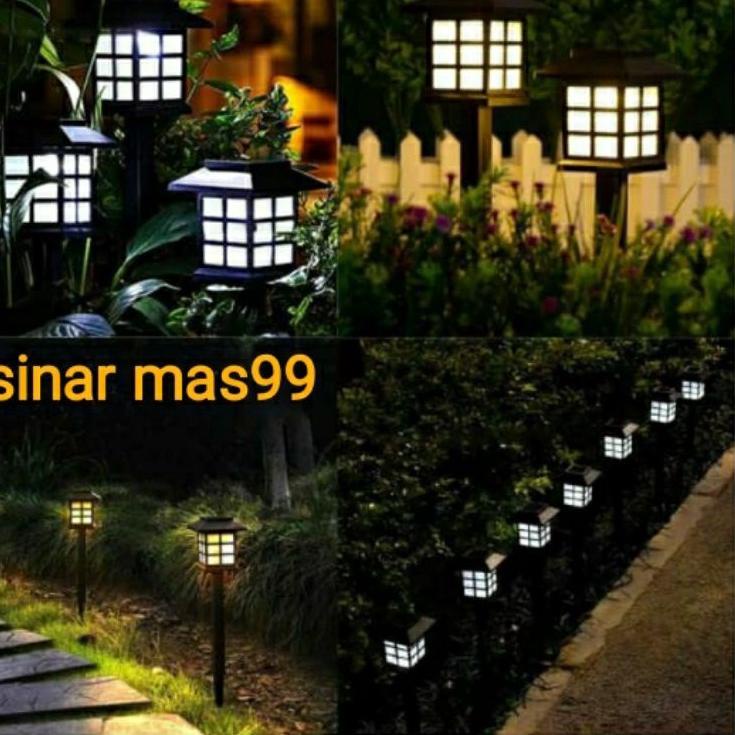 Spesial Sale Lampu Taman Tancap Tenaga Surya Putih &amp; Kuning Garden Lamp Tenaga Matahari