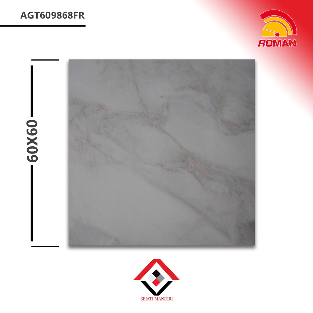 granit 60x60 - motif marmer - roman agt609868fr