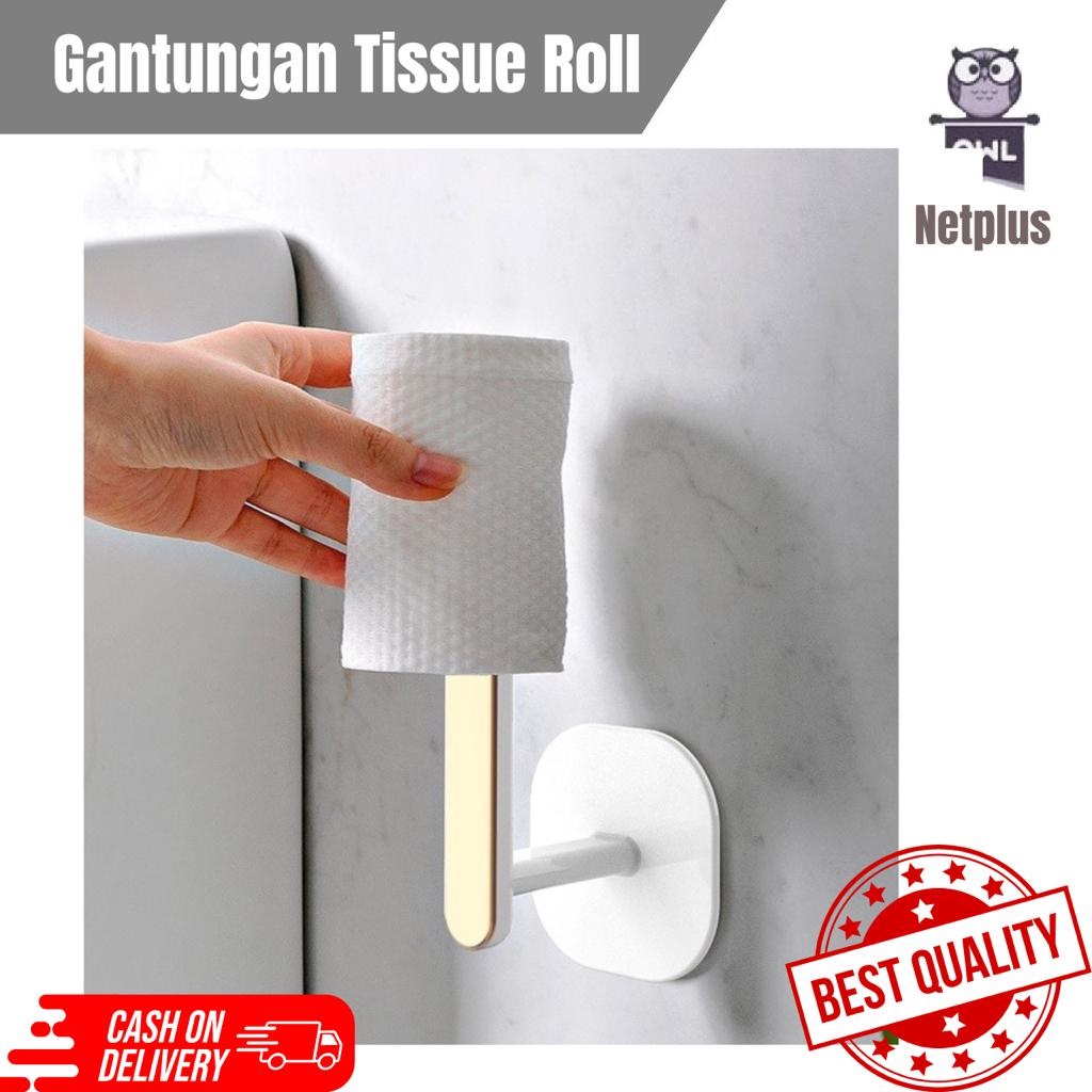 Jual Gantungan Tempat Tisu Roll Dapur Gantungan Tempel Serbaguna