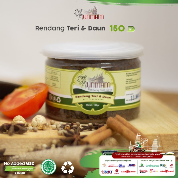

Rendang Teri Daun 150Gr Tx00F8