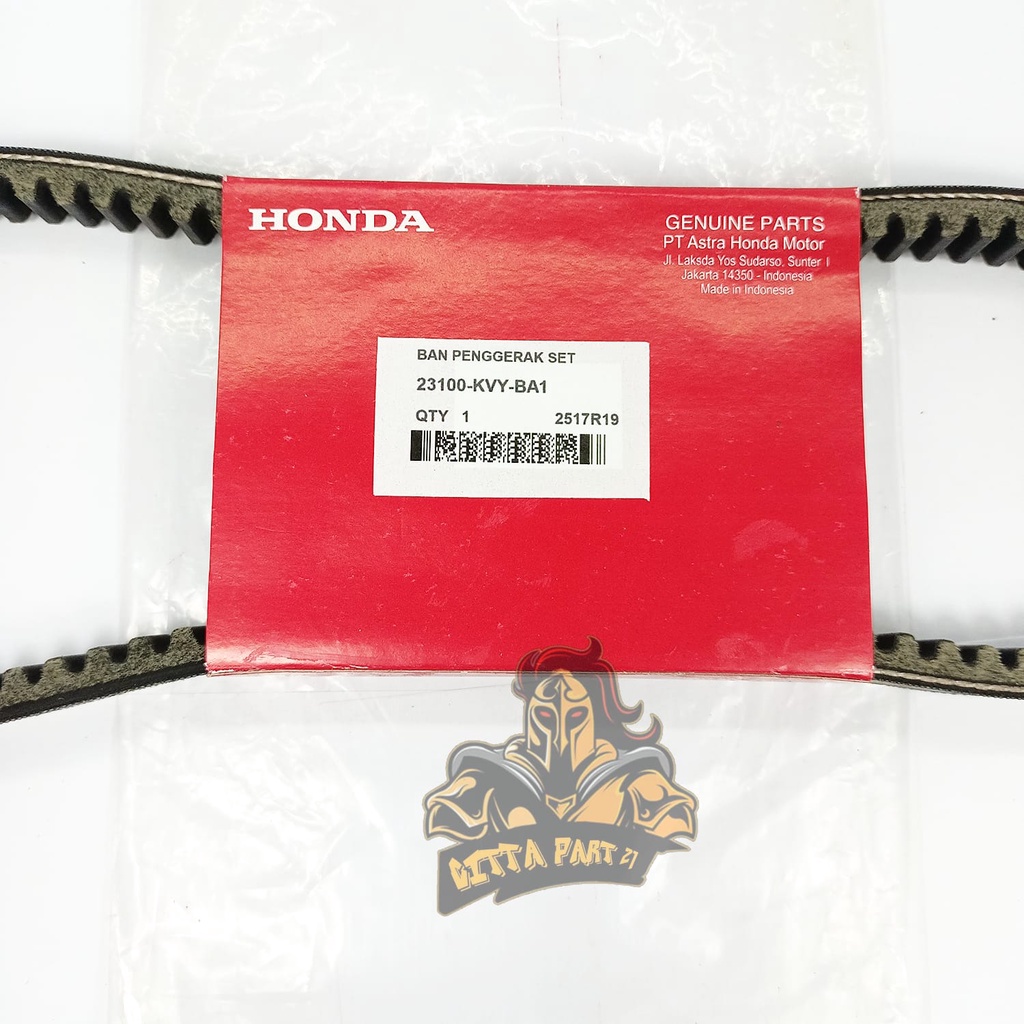 VANBELT V-BELT PLUS ROLLER HONDA KVY KUALITAS ASLI ORIGINAL HONDA AHM PRESISI ANTI SELIP ROLLER AWET DAN DIJAMIN MANTAP BEAT KARBU SCOOPY KARBU SPACY KARBU