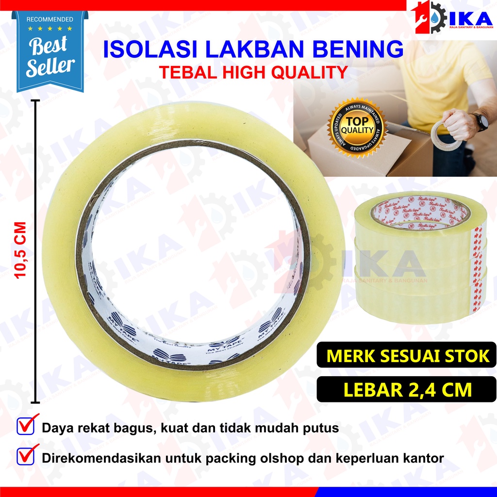 ISOLASI BENING 1&quot; INCH 24MM X 100Y BODHI TAPE LAKBAN BENING ISOLASI BENING