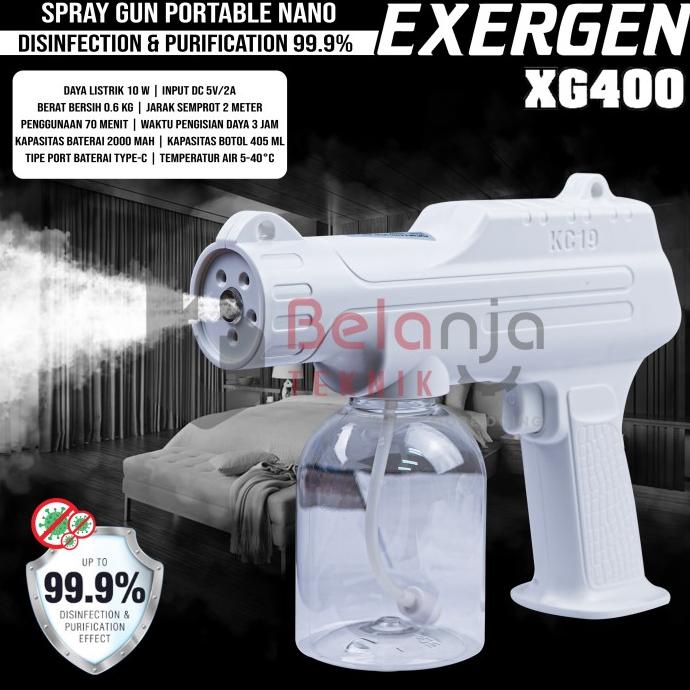 Exergen Spraygun Nano Portable Fogging Uap XG400 Mesin Semprot XG 400 belanjate77 Juara