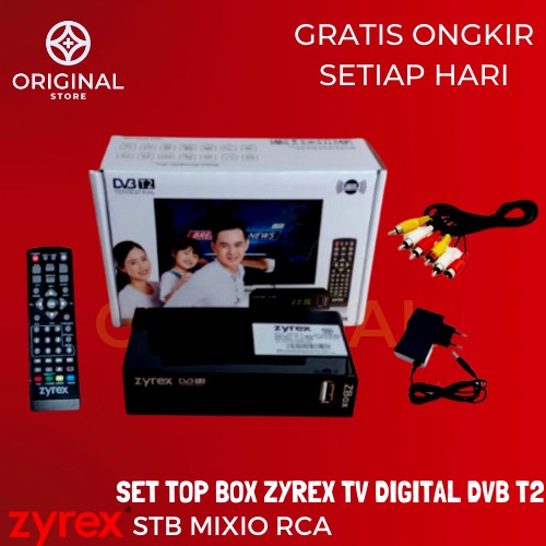 SET TOP BOX DVB T2 ZYREX ZBOX-1 STB DIGITAL TV RECEIVER