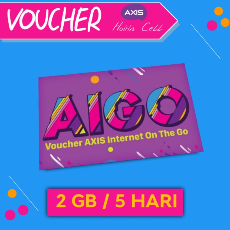(Via Chat) Voucher Axis 2GB 5 Hari Sumatera Kalimantan Sulawesi