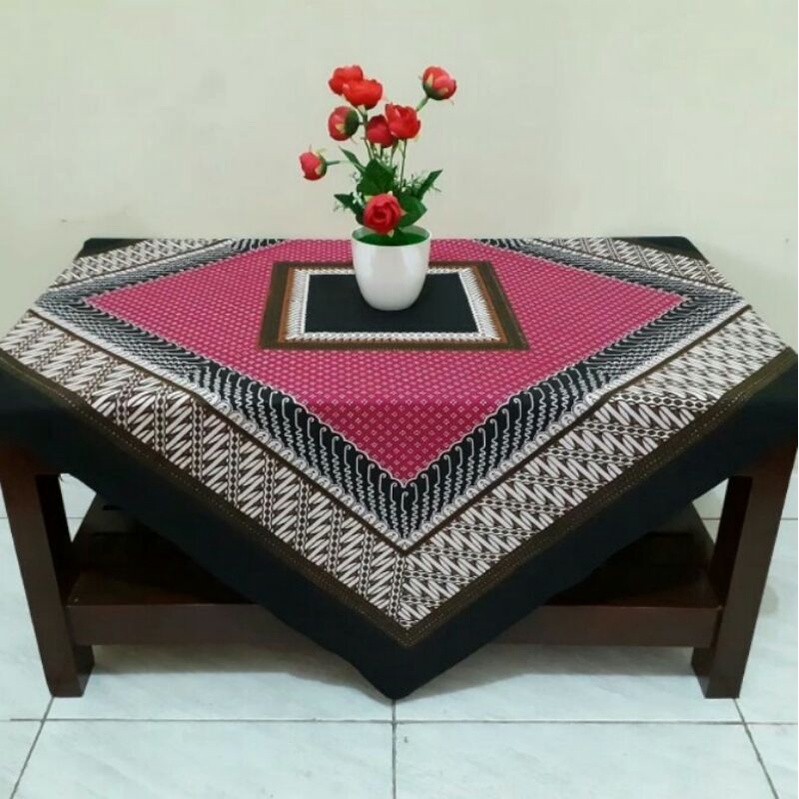 Taplak Meja Tamu Guru Batik Print Sekolah Kantor