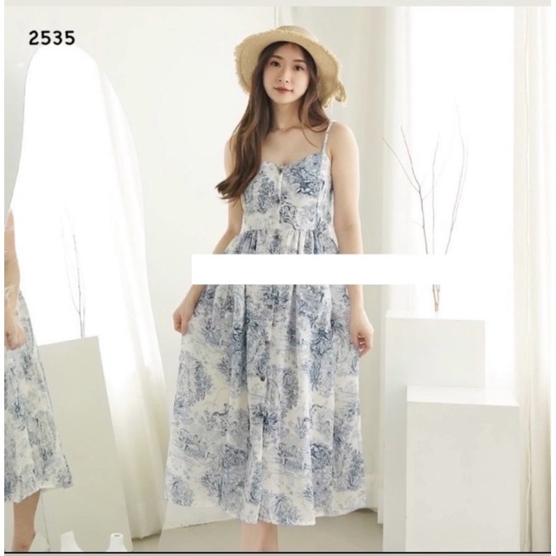 Diora dress / dress korean style / dress putih adem santai / dress pantai kancing casual summer