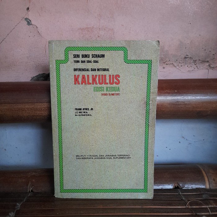 ORIGINAL BUKU Schaum Diferensial Dan Integral Kalkulus By Frank Ayres Jr