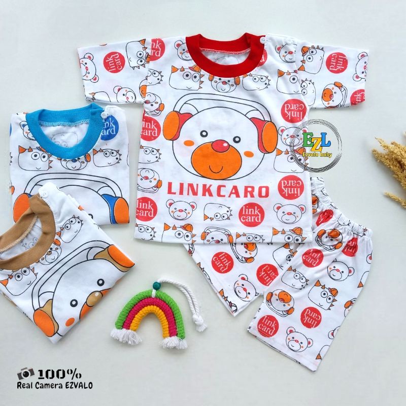 BAJU SETELAN PENDEK BAYI 3-12 BULAN UNISEX