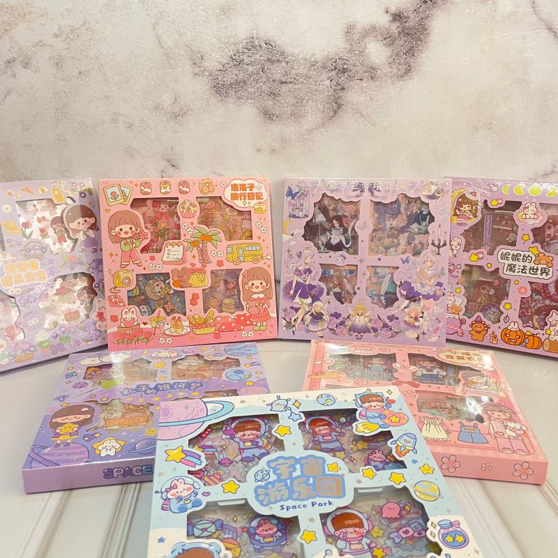 

Stiker Box Senmu Isi 100 V3 Stiker Senmu Momo Viral Kartun Korea Fancy Girl Kado Lucu Unik Viral Termurah