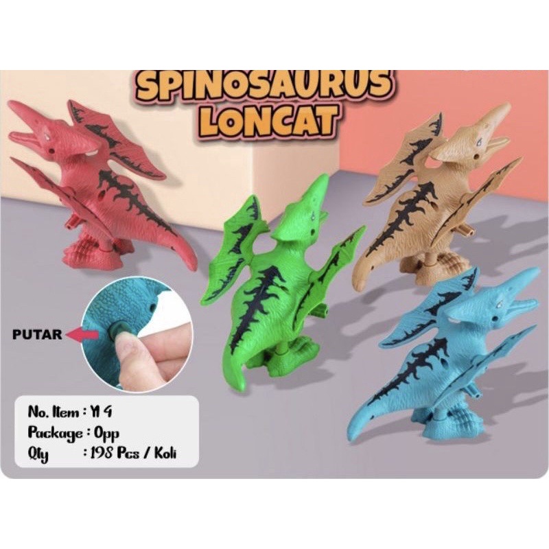 Mainan Anak Dinousaurus Sistem Putar berjalan YI4