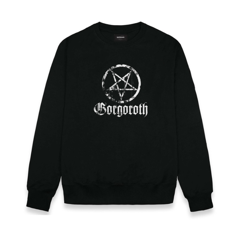 Sweater Crewneck Black Motif Simpel Metallica Pria dan Wanita Premium Quality Sweatshirt Premium Distro