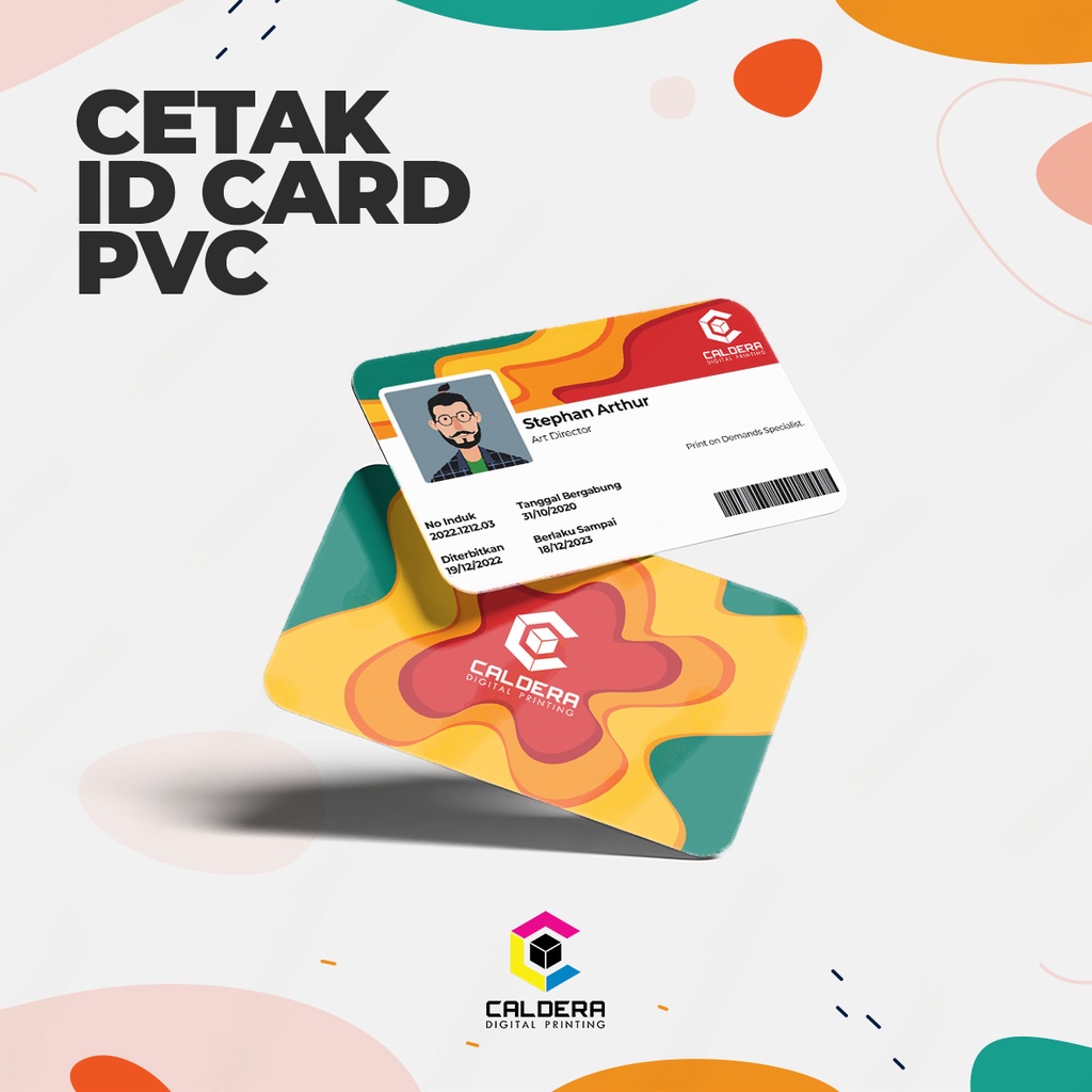 

Cetak ID Card / Kartu Identitas PVC 0.9mm Custom bisa Cetak 2 Muka - CALDERA DIGITAL PRINTING