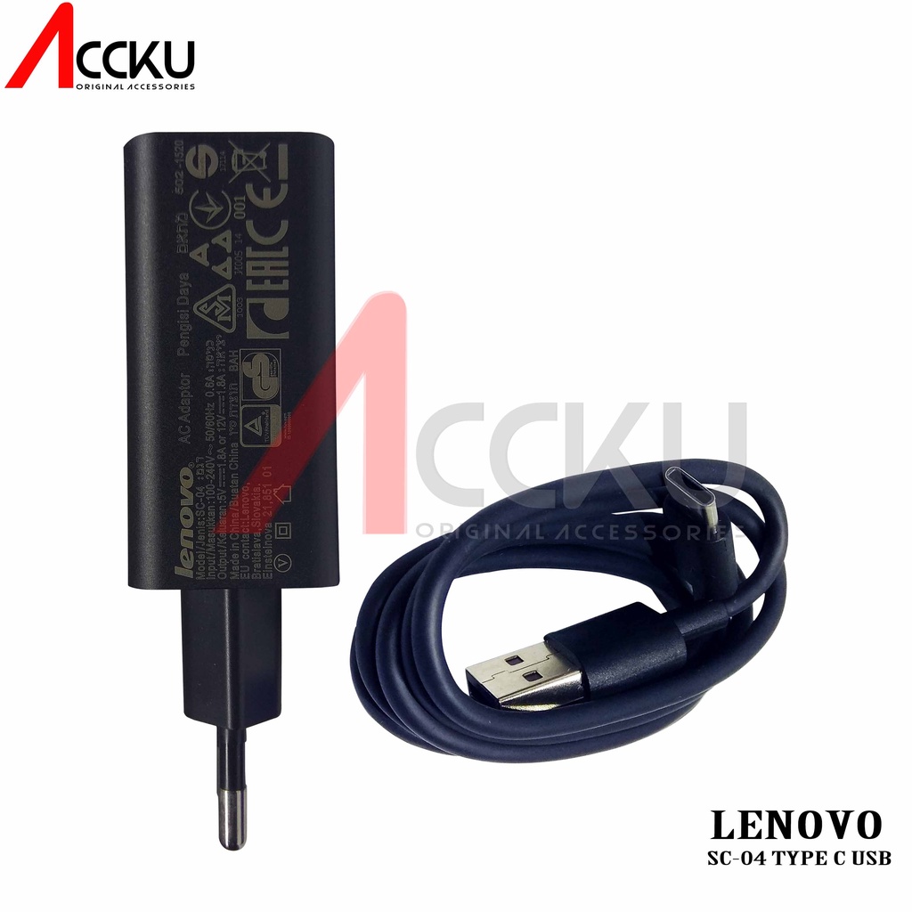 Travel Charger Hp Lenovo Fast Charging SC-04 Charger Lenovo Fast Charging Type C USB Original oem 100%