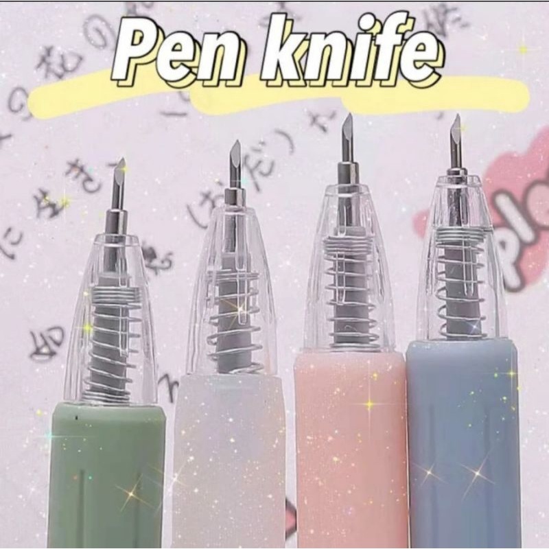 

Macaron Pen Cutter / Paper Carving Knife Bujo Bolpen Jurnal Morandi