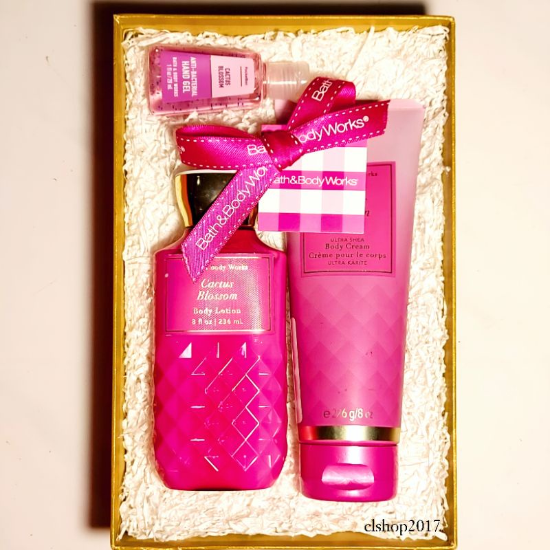 BBW CACTUS BLOSSOM GIFT SET PAKET BATH &amp; BODY WORKS