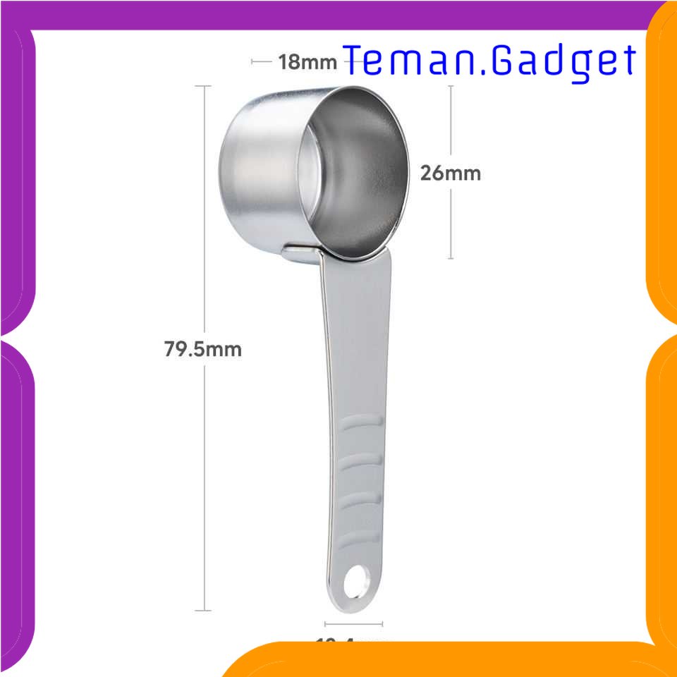 TG - DPR Icafilas 2 in 1 Sendok Takar Kopi Spoon &amp; Tamper Nespresso - ICF367
