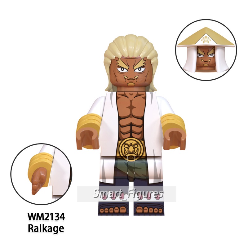 [New] Minifigures Naruto Raikage Temari Terumi Mei Onogi Mainan Hadiah Yamanaka Ino Angka Mini WM6110 WM6111