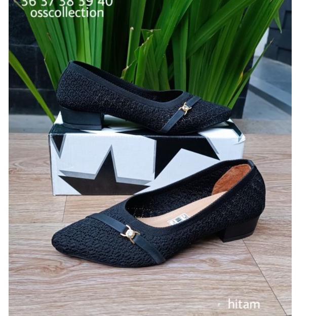 Special Price SEPATU HAK RAJUT IMPORT SOL KARET | FANTOFEL RAJUT SEPATU WANITA