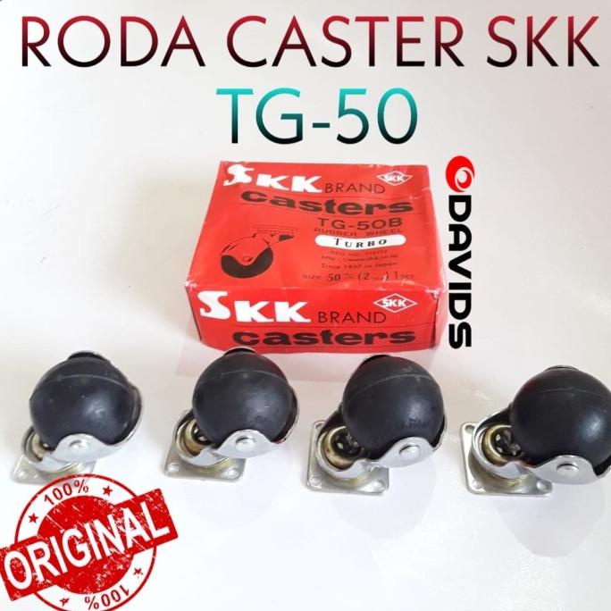 Roda Etalase Caster Bulat Karet 2" (5Cm) Skk/ Roda Skk Turbo Tg50