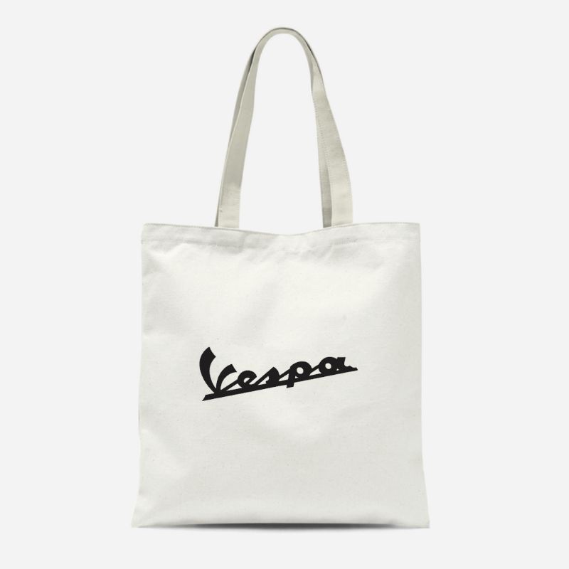 [PAKAI RESLETING] Totebag KANVAS VESPA PRIA WANITA / TAS BELANJA