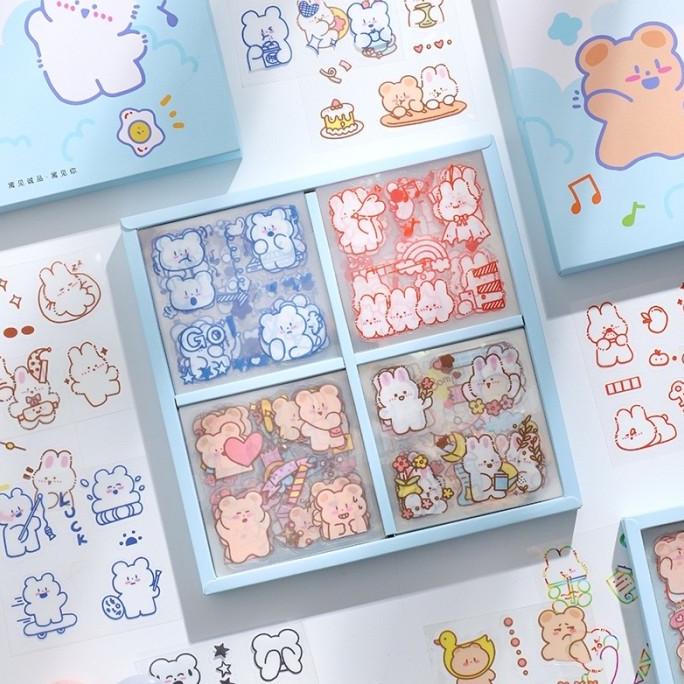 

1 Pc Cute Sticker Decorative Planner Lucu Happy Life Tahan Air Stiker