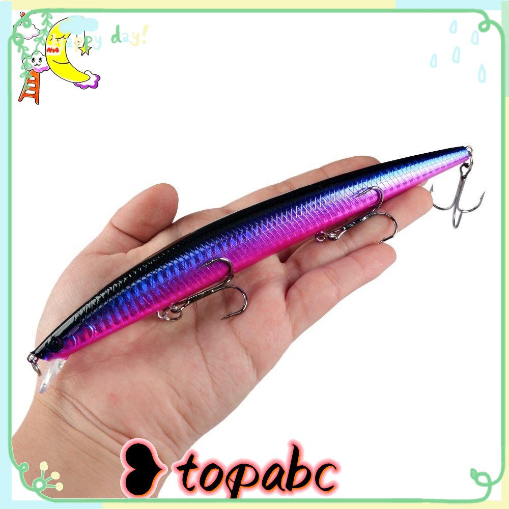 Top Floating Minnow Baits Umpan Tembakan Panjang Tackle Striped bass Minnow Lures