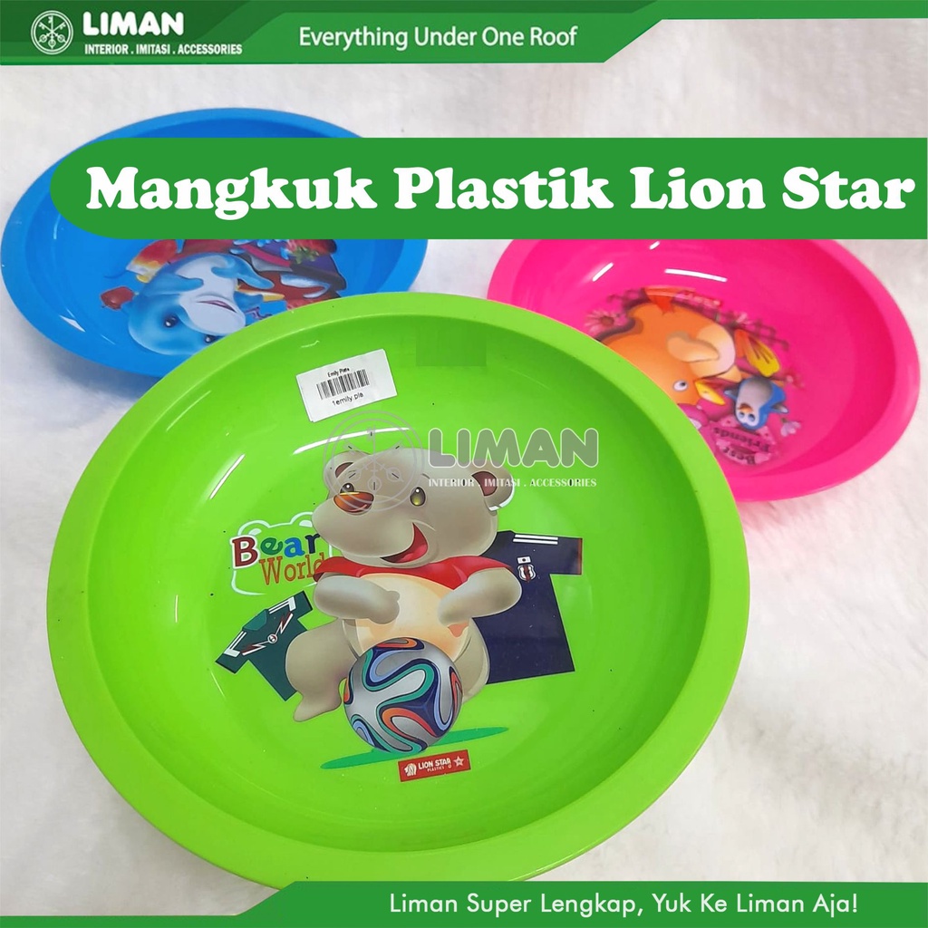 Mangkok Plastik Lion Star Karakter