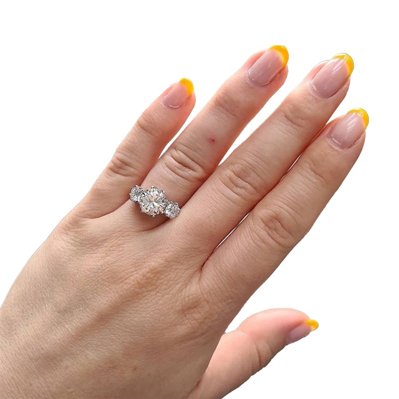 Fashion Dikontrak Desain Cincin Pernikahan Untuk Wanita Dengan Cubic Zirconia Kristal Pertunangan Rings Lover High Quality Jewelry