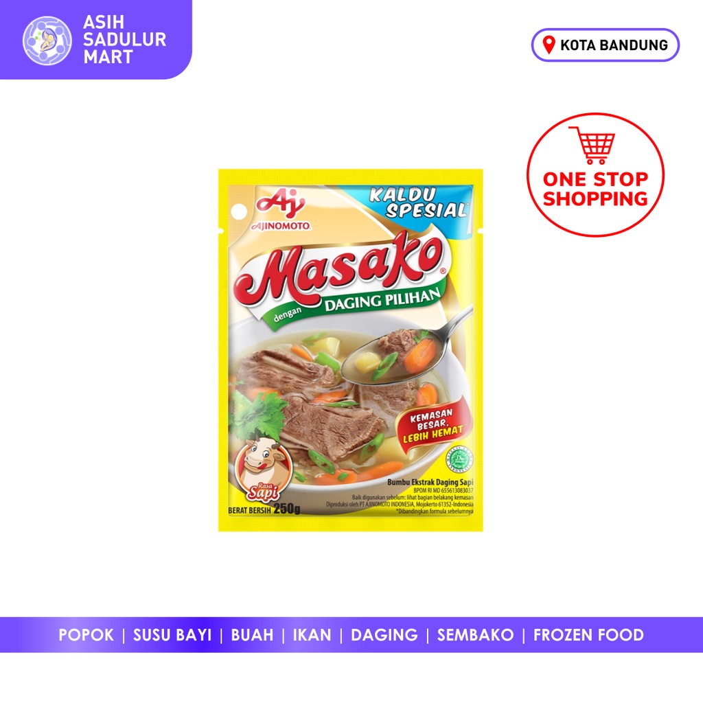 Masako Sapi 250gr Bumbu Kaldu Penyedap Rasa Sapi Promo Bandung