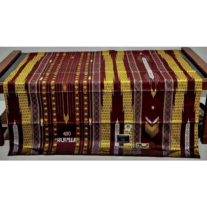 {FamilyStore} Sarung Tenun Sutra Raja Mulia 420 exclusiv stara tamer lamiri bhs 41 - Motif 28 Diskon