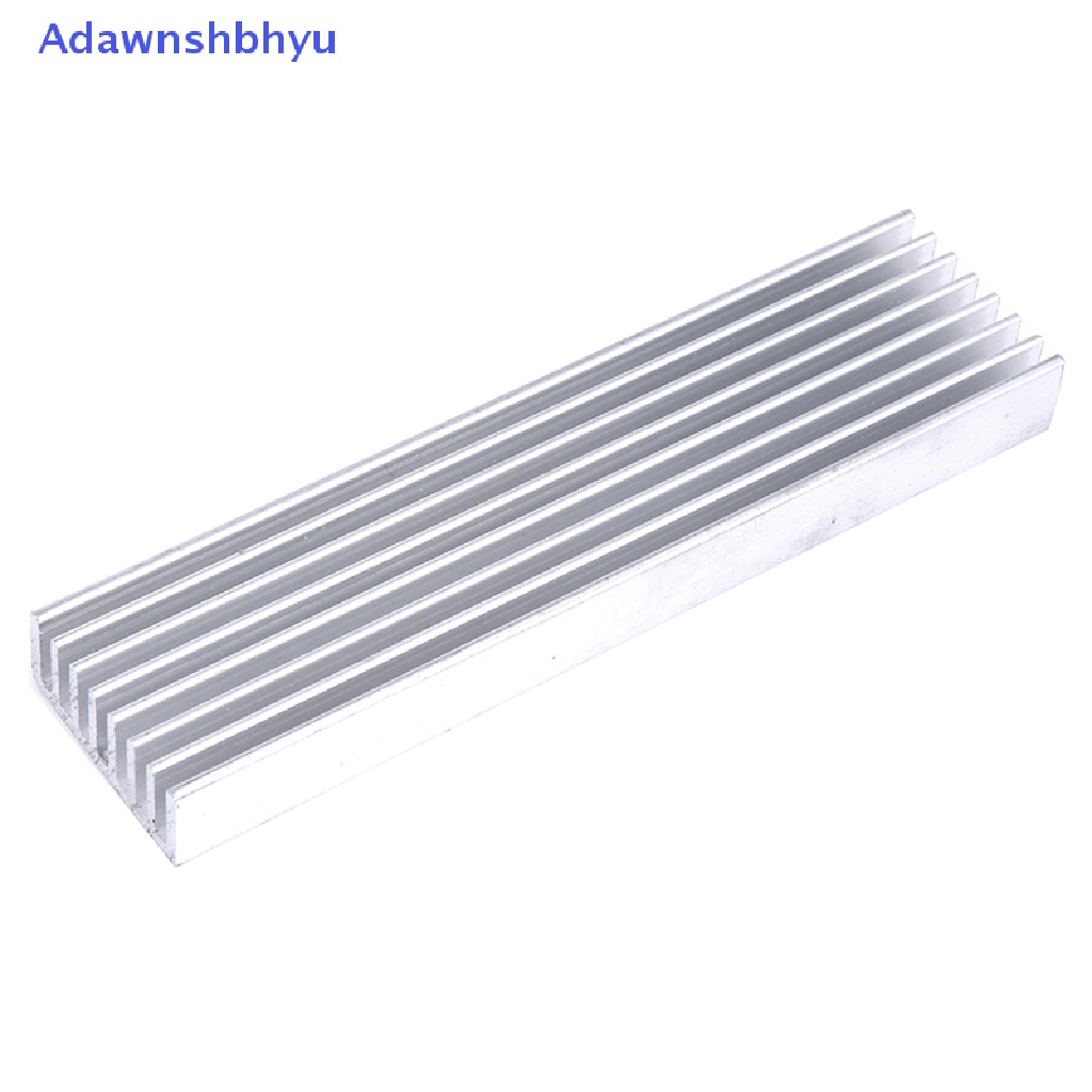 Adhyu 100 * 25 * 10mm Aluminium High Power Heatsink Elektronik Radiator ID