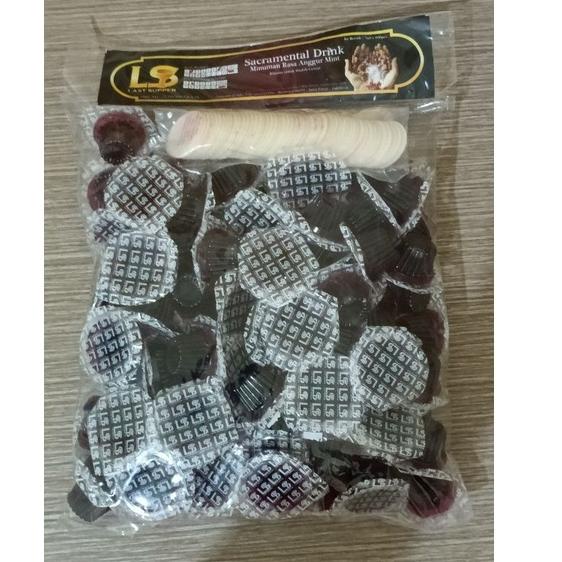 

COD✔️ ANGGUR PERJAMUAN KUDUS CUP NON ALKOHOL DAN HOSTI AYAT ISI 100 PCS