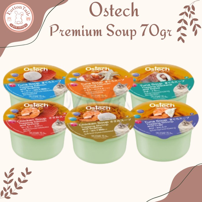 Ostech premium Soup Kucing 70g - Makanan Kucing Basah / Wet Food