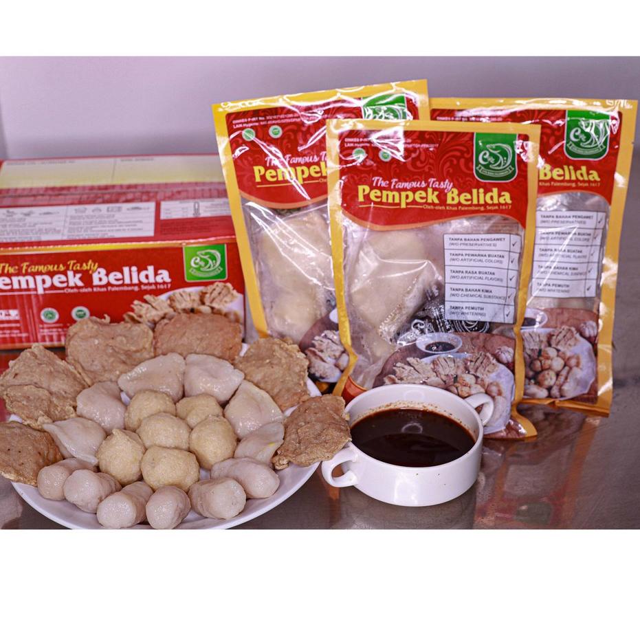 

Terlaris!! pempek belida CRP asli palembang campur isi 8 pcs