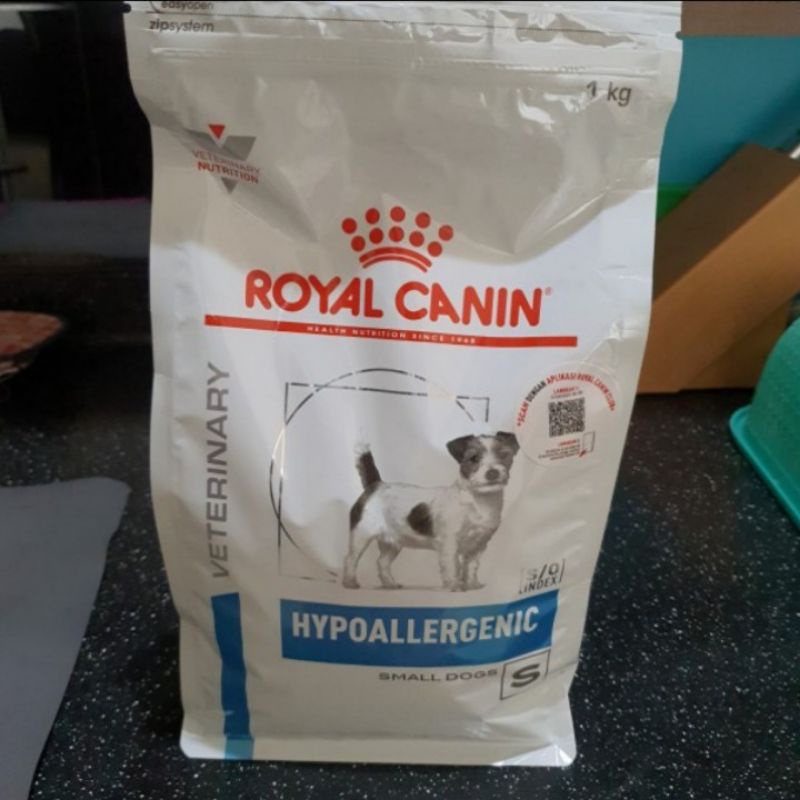 Royal Canin Vet Hypoallergenic Small Dog Kemasan 1KG / RC Small Dog Hypoallergenic