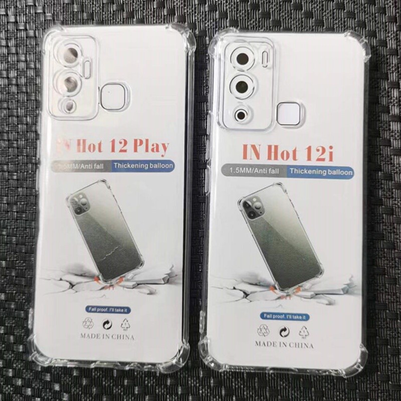 INFINIX HOT 30 HOT 30i HOT 20i HOT 10S HOT 12 PRO HOT 12 HOT 12i HOT 12 PLAY CASE SOFTCASE HD CRACK BUMPER SHOCKPROOF ANTICRACK TEBAL SILIKON KARET CASING COVER