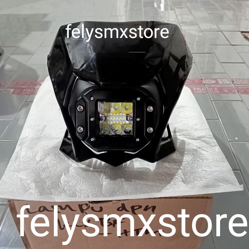 Lampu depan 12 led klx bf dtracker terbaru batok lampu depan klx bf dtracker 12 led terbaru