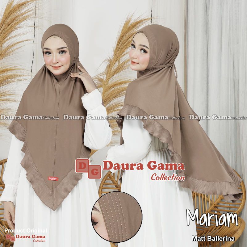 BERGO MARYAM PLISKET DAURA / BERGO JUMBO / BERGO JERSEY/ JILBAB INSTAN / HIJAB INSTAN / JILBAB JUMBO