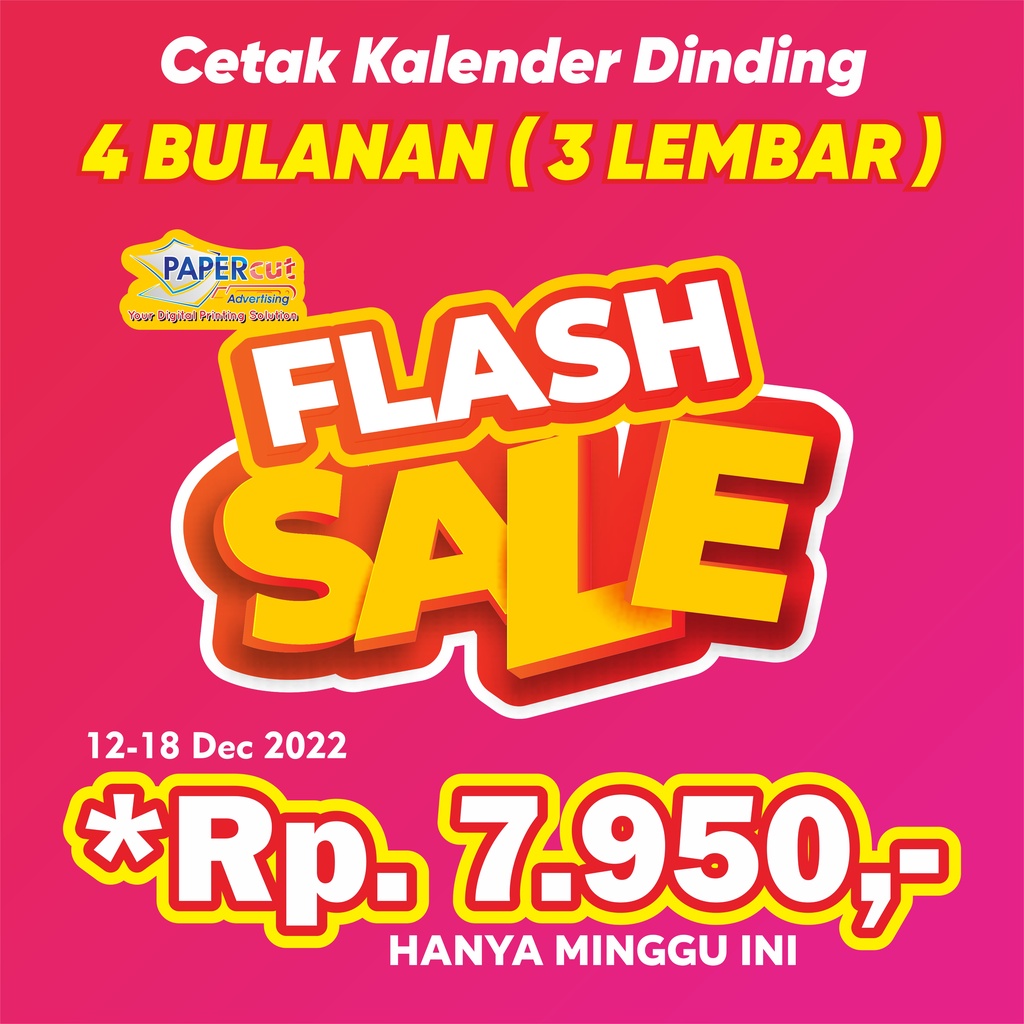 

Kalender 2023 Full Colour | 4 Bulanan | 3 Lembar | AP 120 gsm | Art Paper 120 gr | Klem Seng | Desain Gratis | Ukuran 32 cm x 48 cm