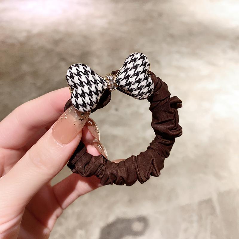 Caliloops Ikat Karet Rambut Scrunchies Dewasa Pita Tweed Korea Jobelle