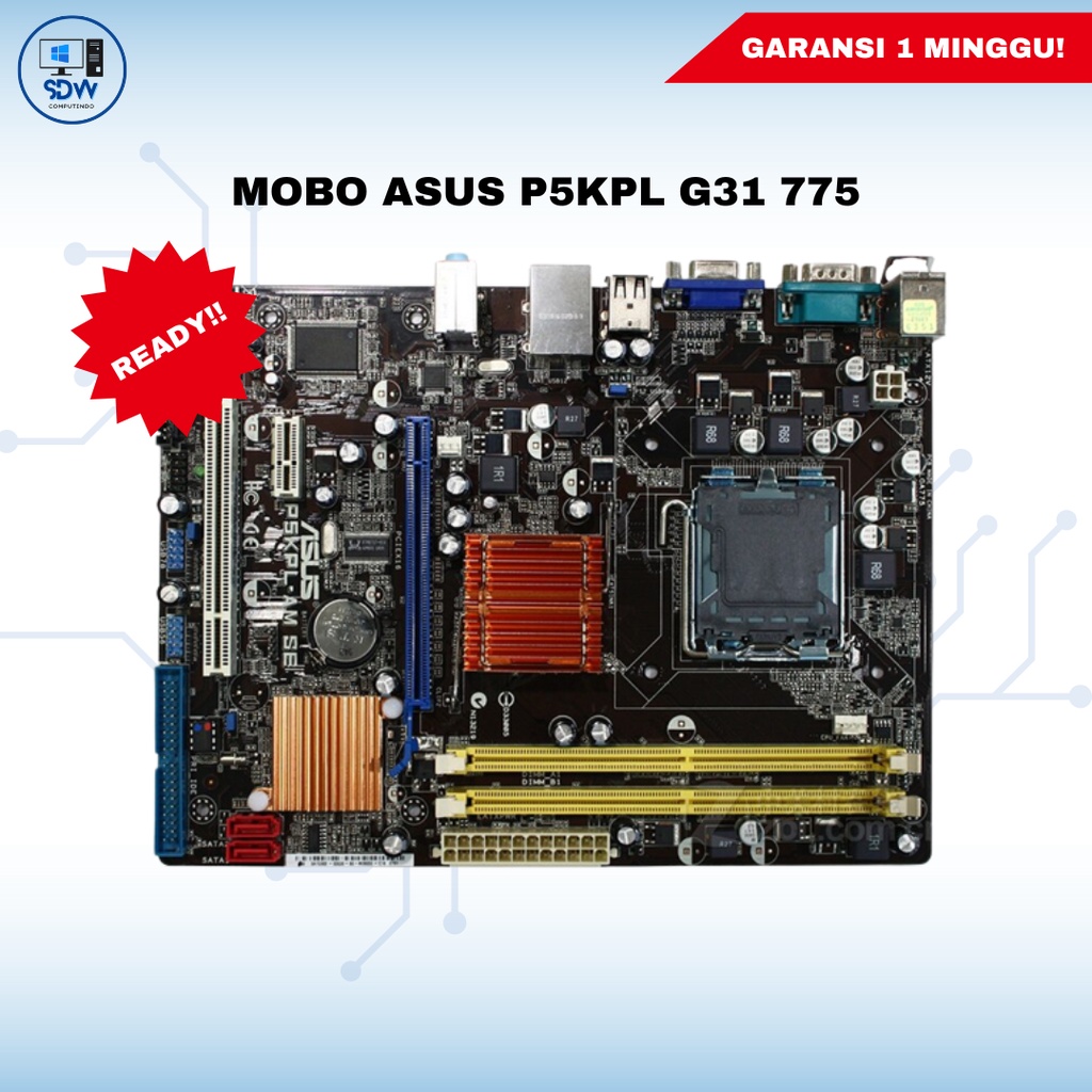 MOBO ASUS P5KPL G31 DDR2 CORE2 DUO