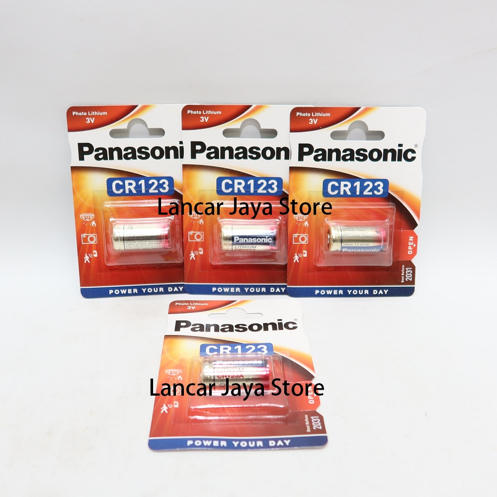 Baterai Panasonic CR123A - 3V Lithium Power
