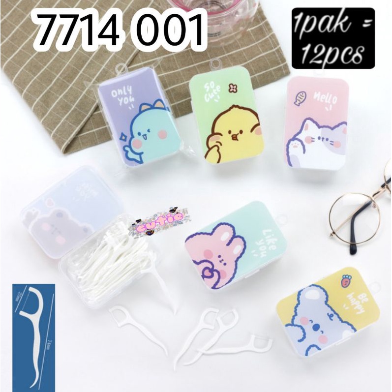 Dental floss benang tusuk gigi high Quality higienis box isi 50 kode 7714001