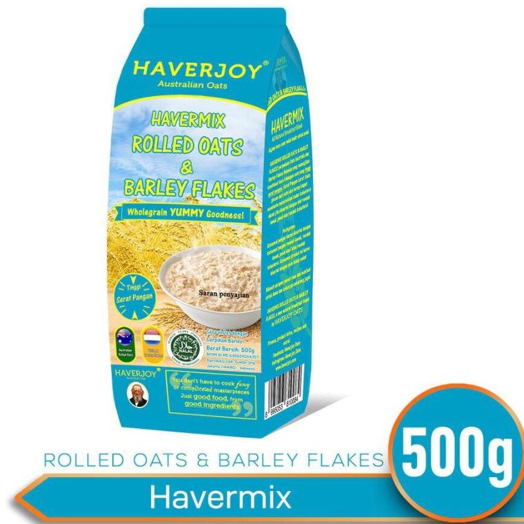

Barang Bagus Haverjoy Havermix Rolled Oats Oat and Barley 500Gr 500 Gr^^