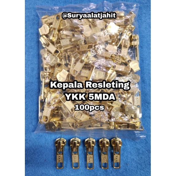 kepala Resleting Ykk-5MDA  mas (bisa 1arah dan 2arah) rp.181.500/100pcs