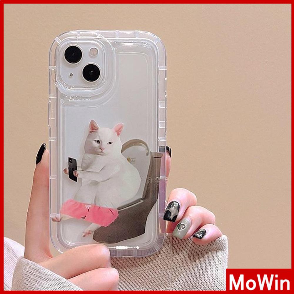 For iPhone 14 Pro Max iPhone Case TPU Soft Case Clear Case Airbag Shockproof Funny Cat Compatible For iPhone 13 Pro Max iPhone 12 Pro Max 11 7Plus 8Plus 6Plus XR xs