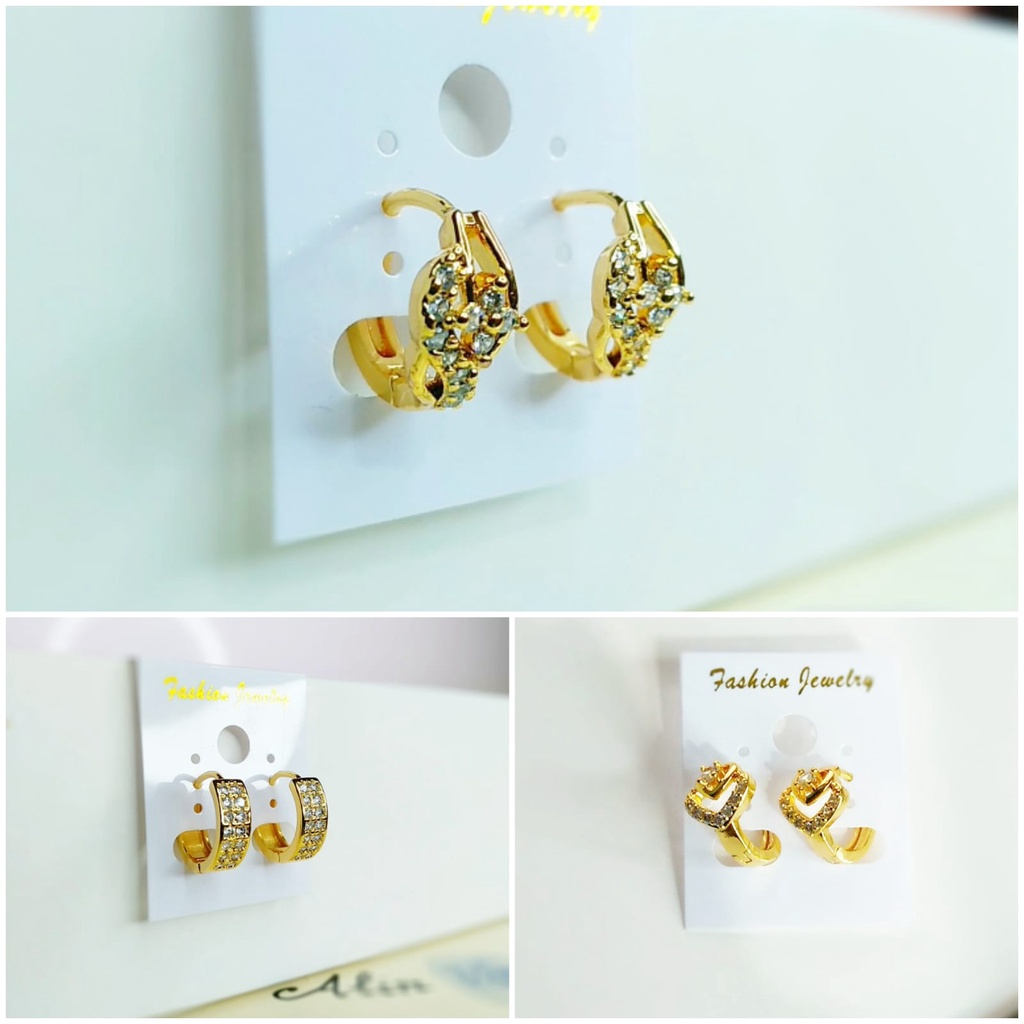 AD29 Grosir Anting Jepit Permata Anting Dewasa