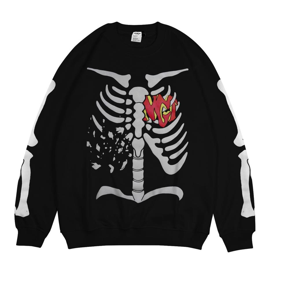 Naughty Badclub Black Crewneck Spooky [MJS.10De22ғ]