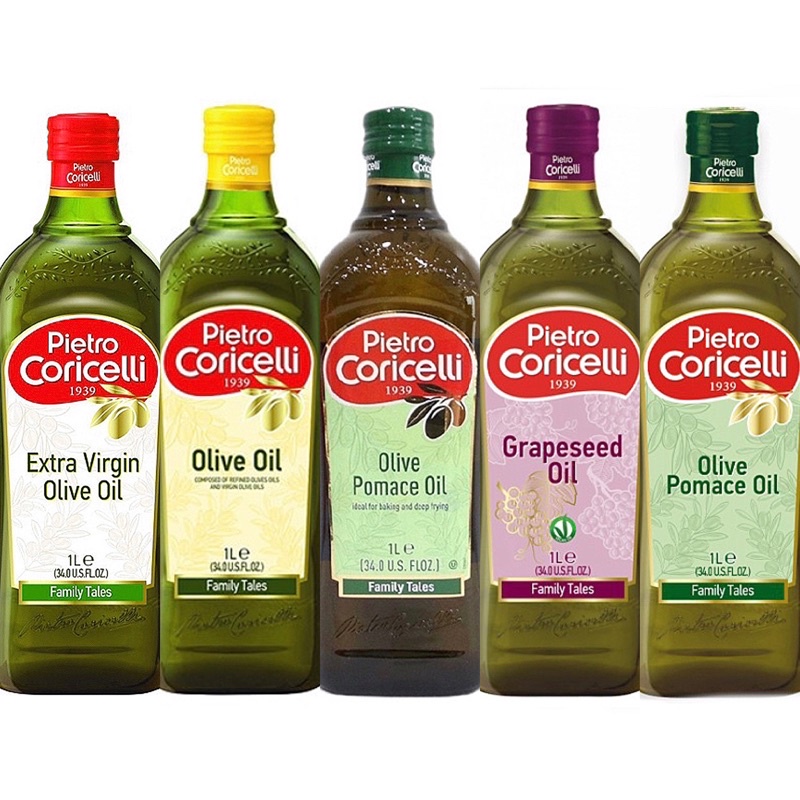 

Pietro Coricelli Olive Oil 1 Liter / Pietro / Coricelli / Minyak / Zaitun / Extra / Light / Virgin / Pomace / Grapeseed / Olive / Oil / 1 Liter / 1 L / 1L